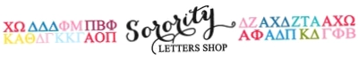 Sorority Letters Shop