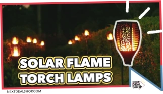 Solar Flame Flickering Lamp Torch