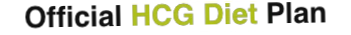 Official HCG Diet Plan