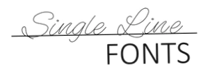Single Line Fonts