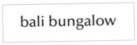 Bali Bungalow