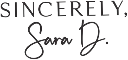 Sincerely Sara D