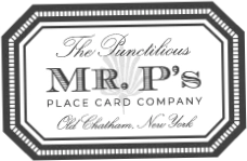 Mr P's Place Cards