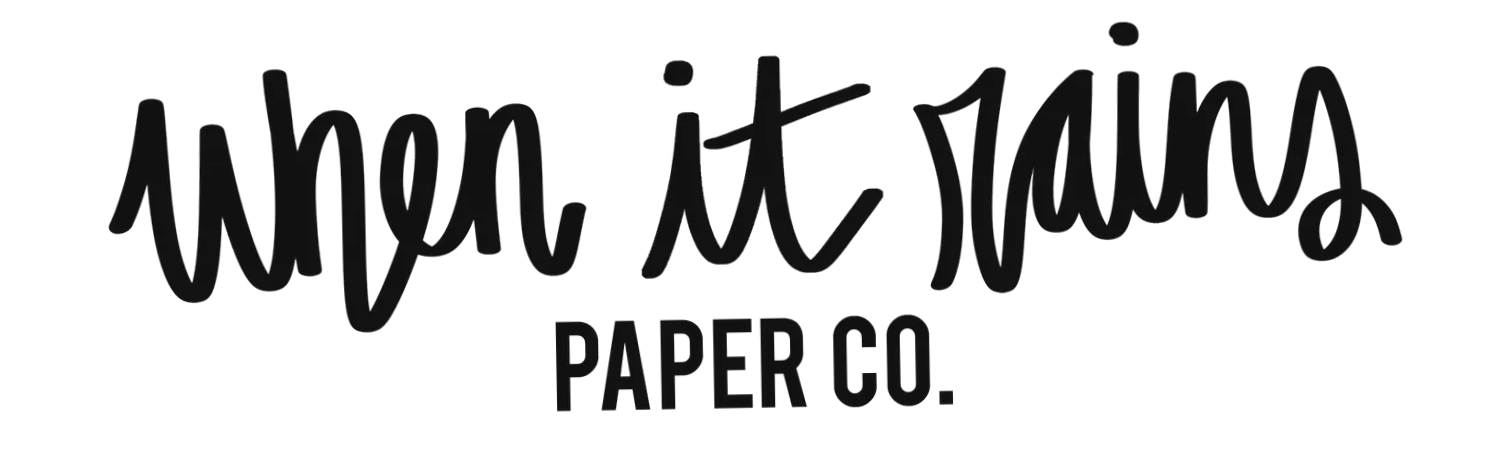When It Rains Paper