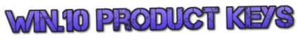 Win10 Product Keys