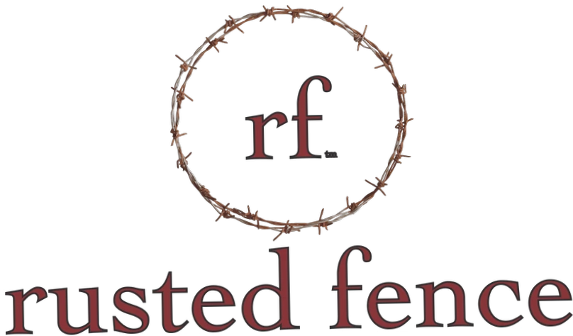 rusted fence