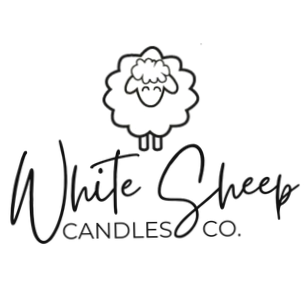white sheep candles